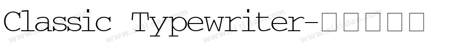 Classic Typewriter字体转换